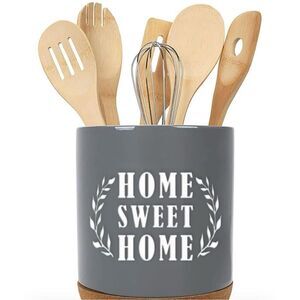 Home essentials|Cement| Countertop utensil crock
